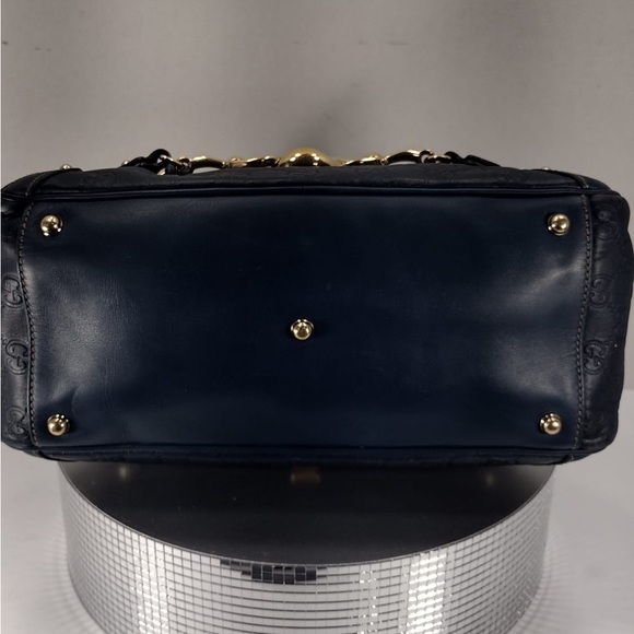Gucci blue Leather Handbag pre owned Exellent condition - Picture 14 of 16